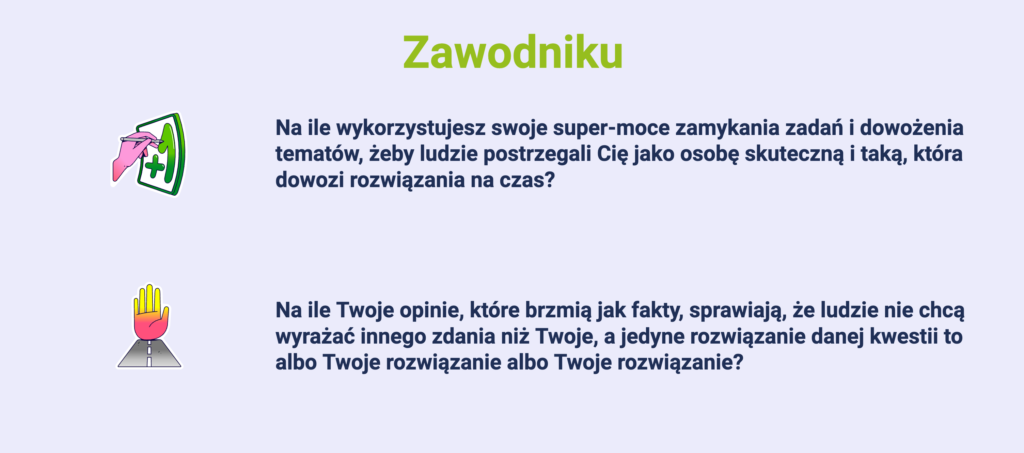 Pytania do Zawodnika o wykorzystywanie mocnych stron i wpływ opinii na relacje