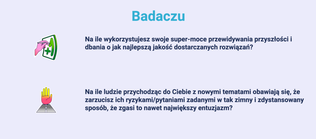 Pytania do Badacza o przewidywanie ryzyka i sposób przedstawiania złożonych tematów