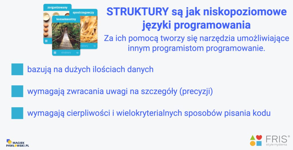 Metafora FRIS®: perspektywa Struktur jako precyzyjne niskopoziomowe języki programowania